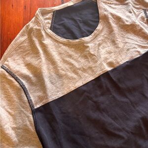 lululemon athletica Gray and Black Short Sleeve Tee